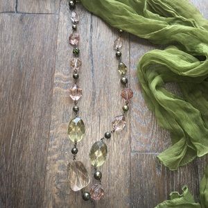 Premier Designs long and classy colorful necklace